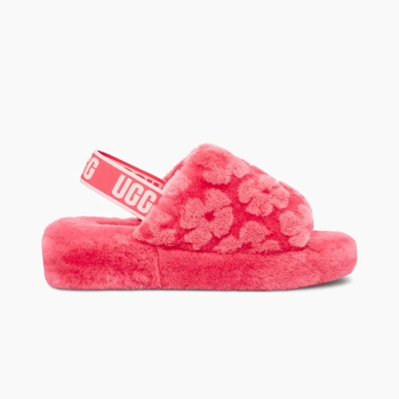 UGG | Shoes | Ugg Fluff Yeah Slide Poppy Strawberry Sorbet | Poshmark